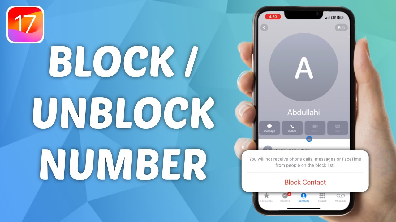 How to Block a Number on Iphone Ios 17